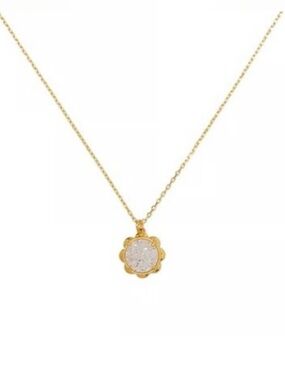 Kate Spade Pave Glitter Flower Pendant Necklace